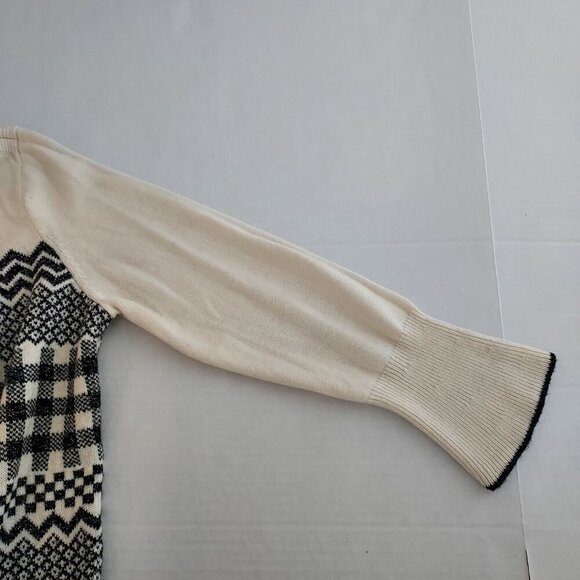 Talbots Wool Blend Modern Fair Isle Shimmer Sweater Size XLP - Picture 6 of 10